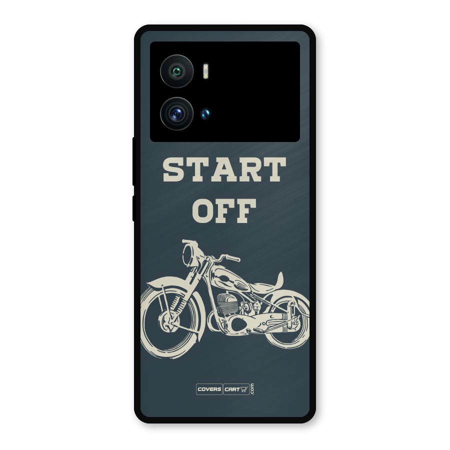 Just Start Off Metal Back Case for iQOO 9 Pro