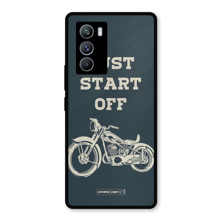 Just Start Off Metal Back Case for iQOO 9 SE