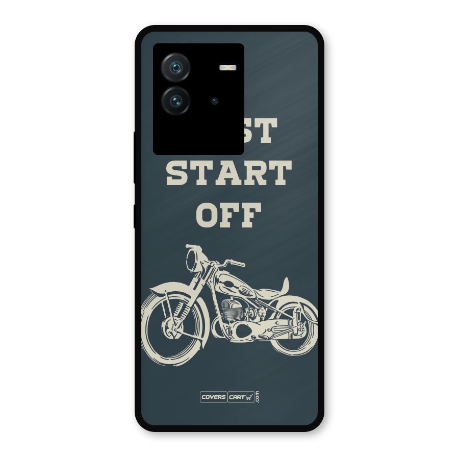 Just Start Off Metal Back Case for iQOO Neo 6 5G