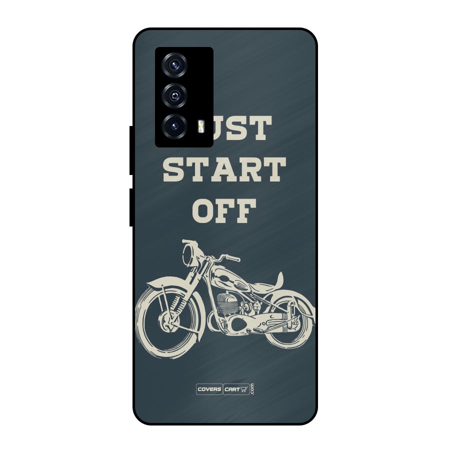 Just Start Off Metal Back Case for iQOO Z5