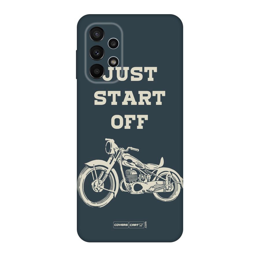 Just Start Off Original Polycarbonate Back Case for Galaxy A23