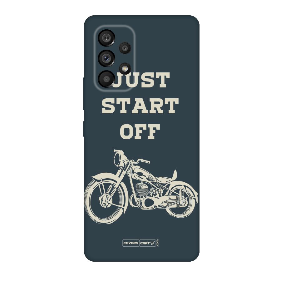 Just Start Off Original Polycarbonate Back Case for Galaxy A53 5G
