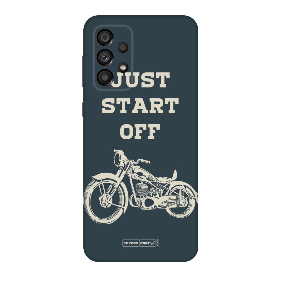 Just Start Off Original Polycarbonate Back Case for Galaxy A73 5G