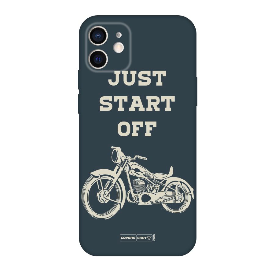 Just Start Off Original Polycarbonate Back Case for iPhone 12