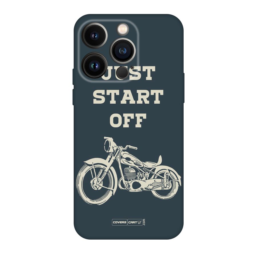 Just Start Off Original Polycarbonate Back Case for iPhone 14 Pro