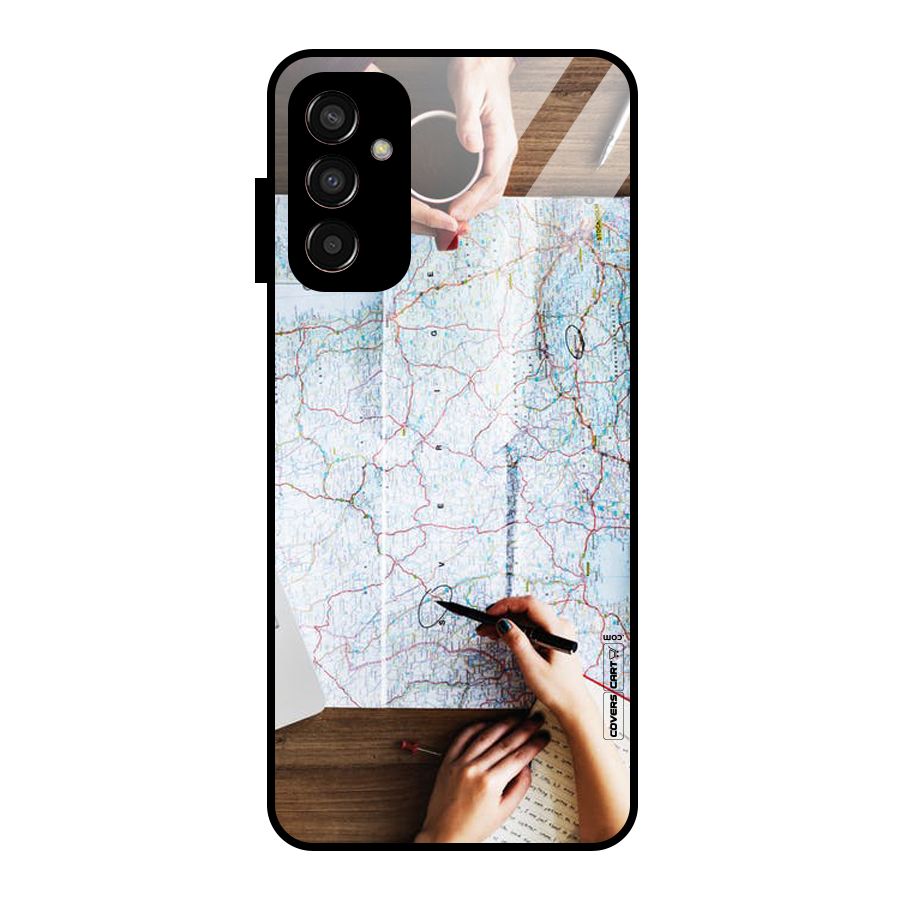 Just Travel Glass Back Case for Galaxy F13