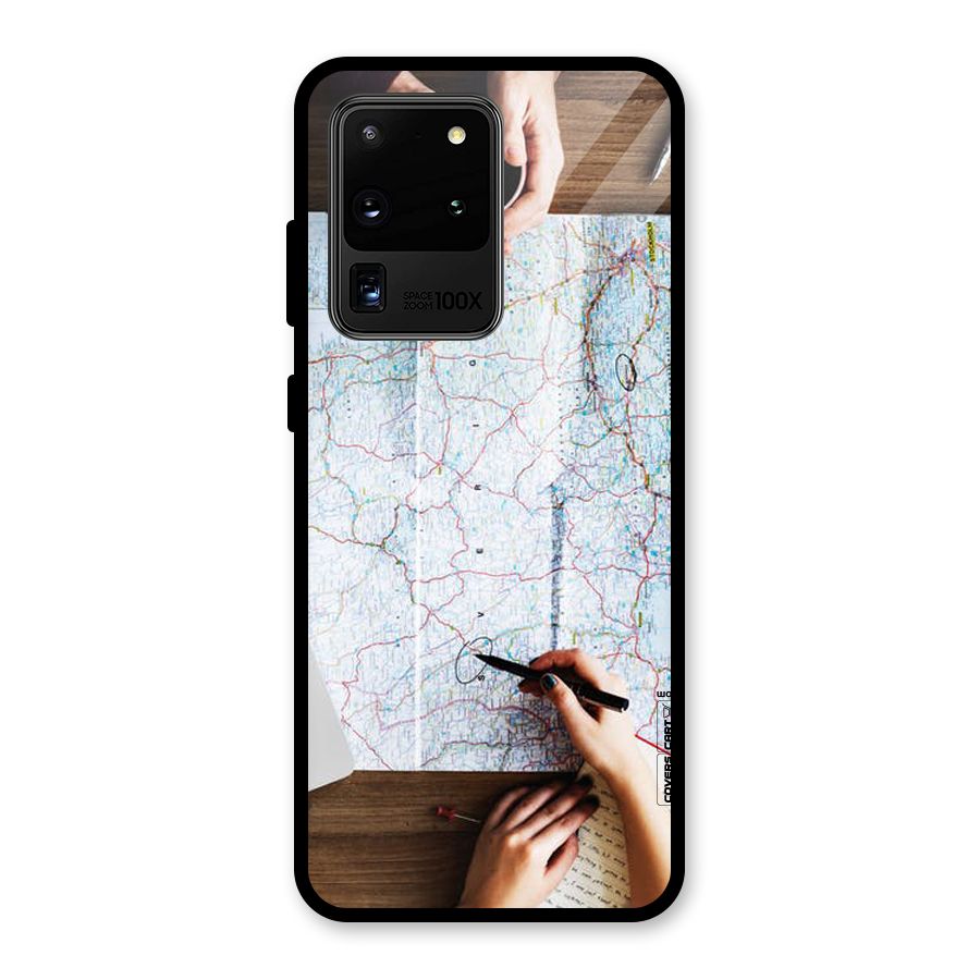 Just Travel Glass Back Case for Galaxy S20 Ultra