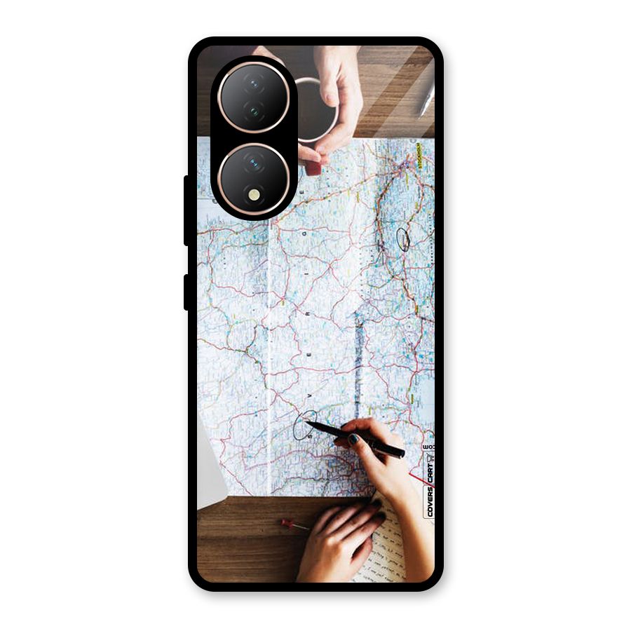 Just Travel Glass Back Case for Vivo T2