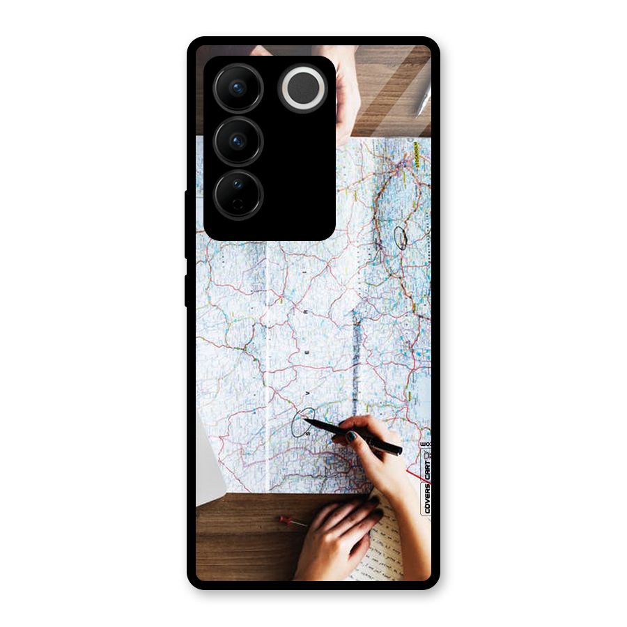 Just Travel Glass Back Case for Vivo V27