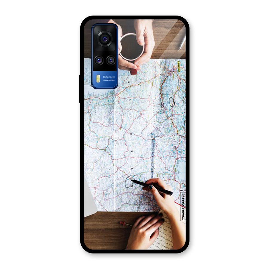 Just Travel Glass Back Case for Vivo Y31