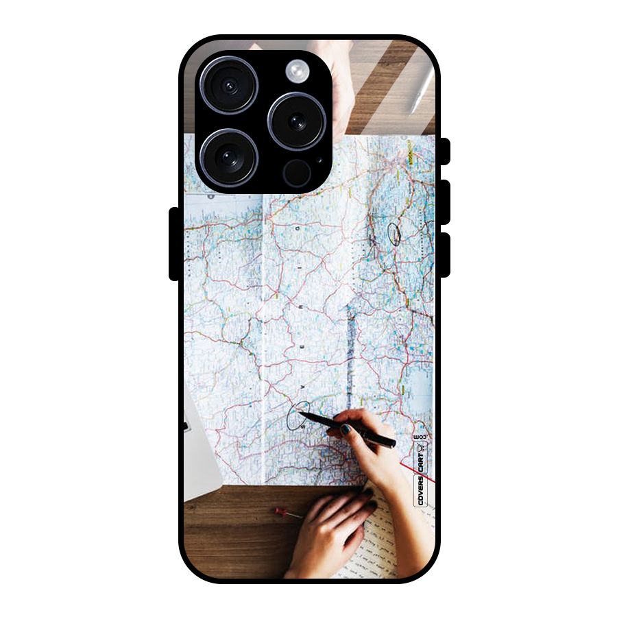 Just Travel Glass Back Case for iPhone 15 Pro