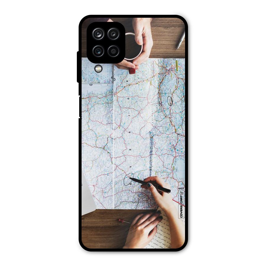 Just Travel Metal Back Case for Galaxy A12