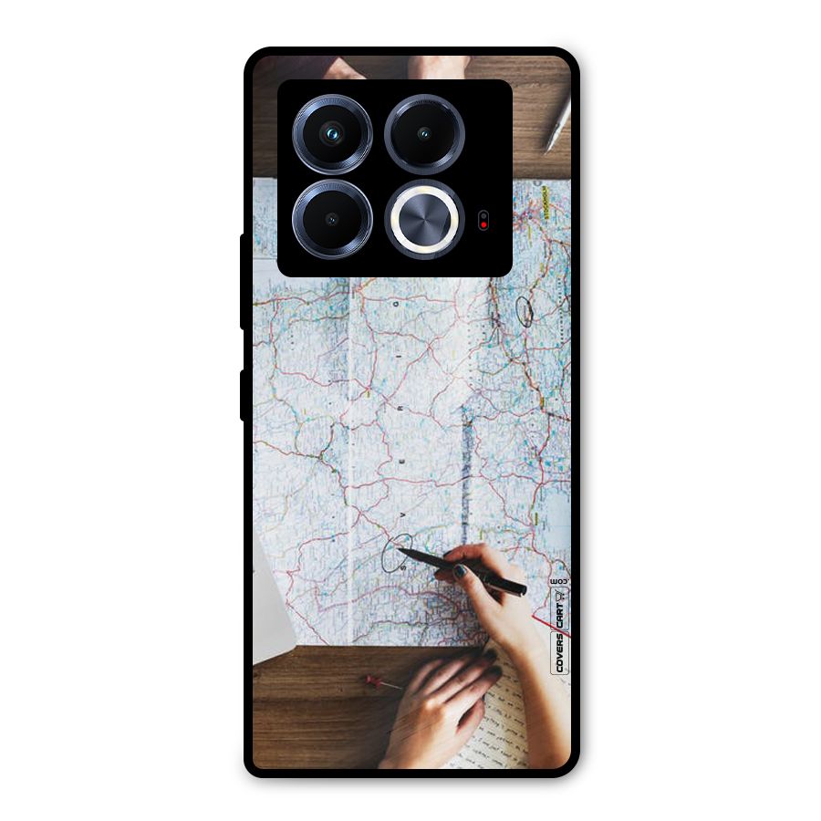 Just Travel Metal Back Case for Infinix Note 40 5G