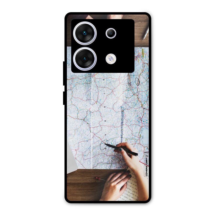Just Travel Metal Back Case for Infinix Zero 30 5G