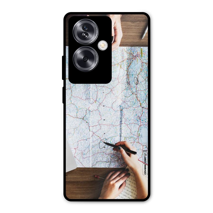 Just Travel Metal Back Case for Oppo A79 5G