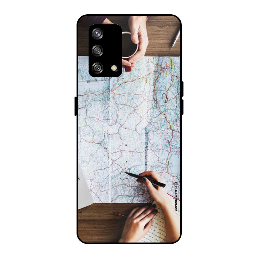 Just Travel Metal Back Case for Oppo F19