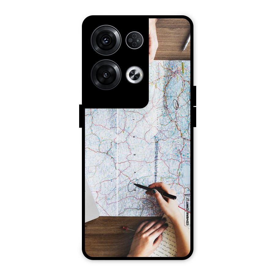 Just Travel Metal Back Case for Oppo Reno8 Pro 5G