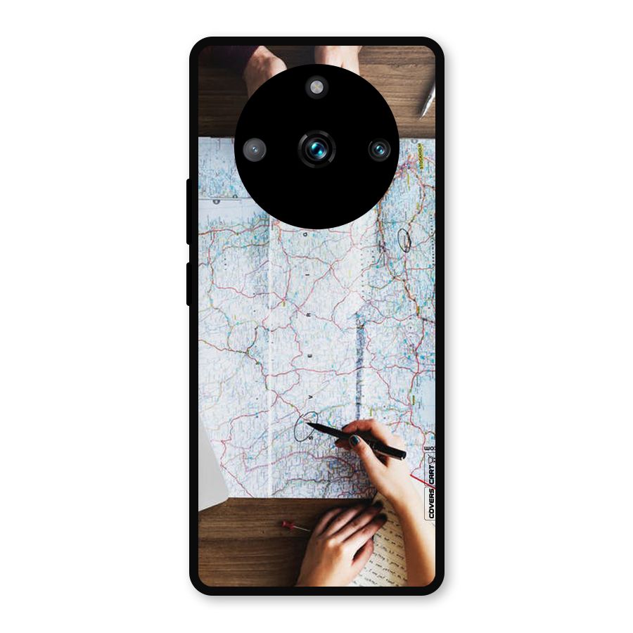 Just Travel Metal Back Case for Realme 11 Pro