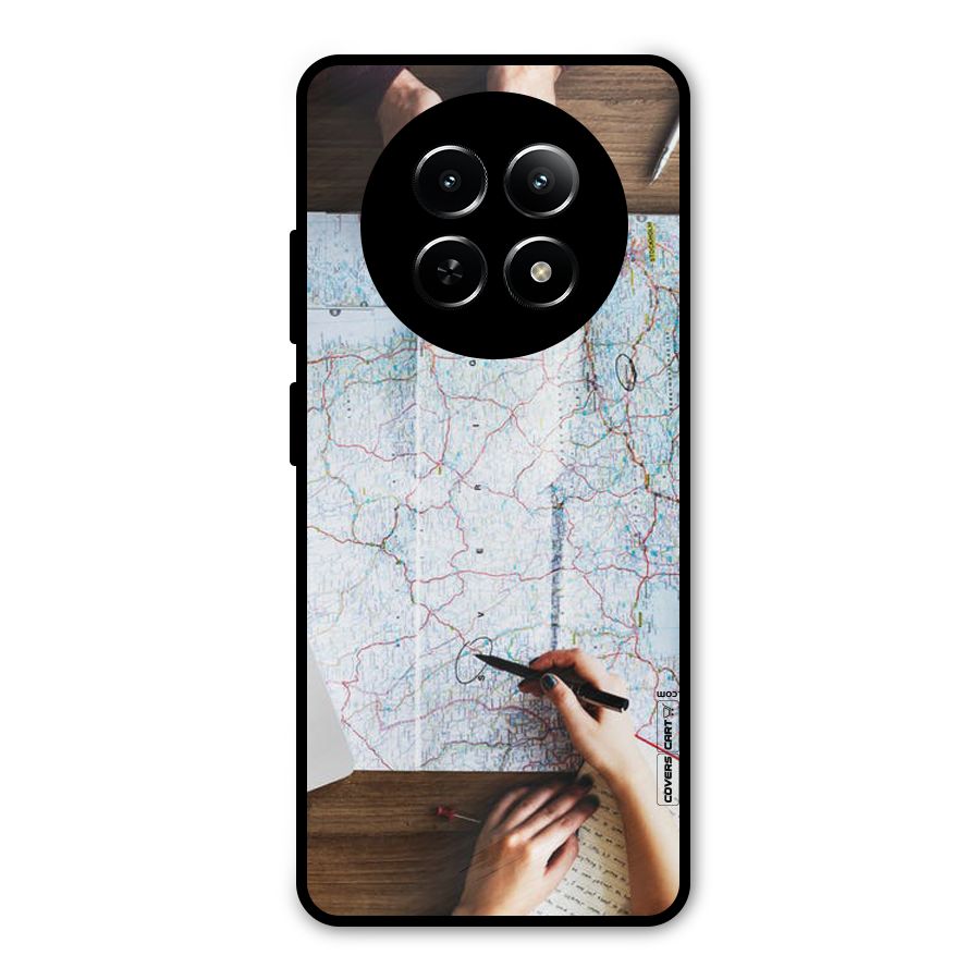 Just Travel Metal Back Case for Realme 12x 5G