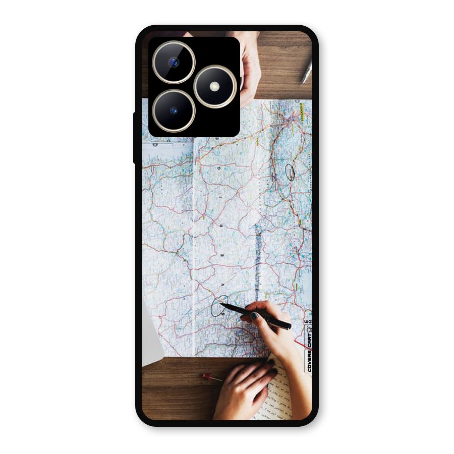Just Travel Metal Back Case for Realme C53