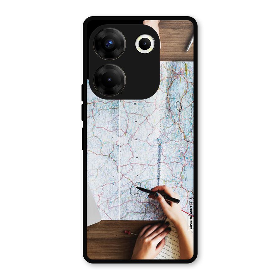 Just Travel Metal Back Case for Tecno Camon 20 Pro