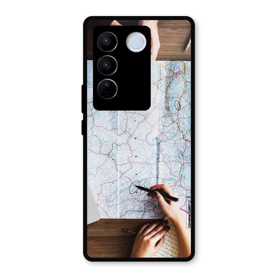Just Travel Metal Back Case for Vivo V27