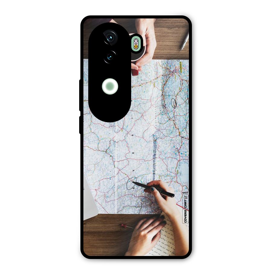 Just Travel Metal Back Case for Vivo V40e