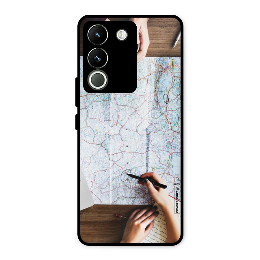 Just Travel Metal Back Case for Vivo Y200