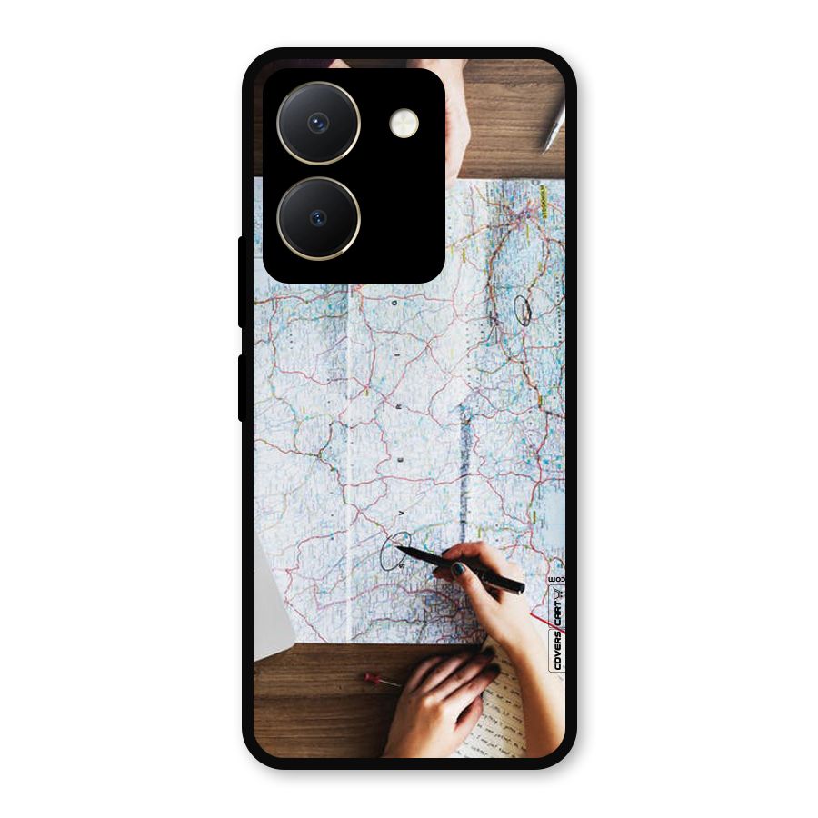 Just Travel Metal Back Case for Vivo Y36
