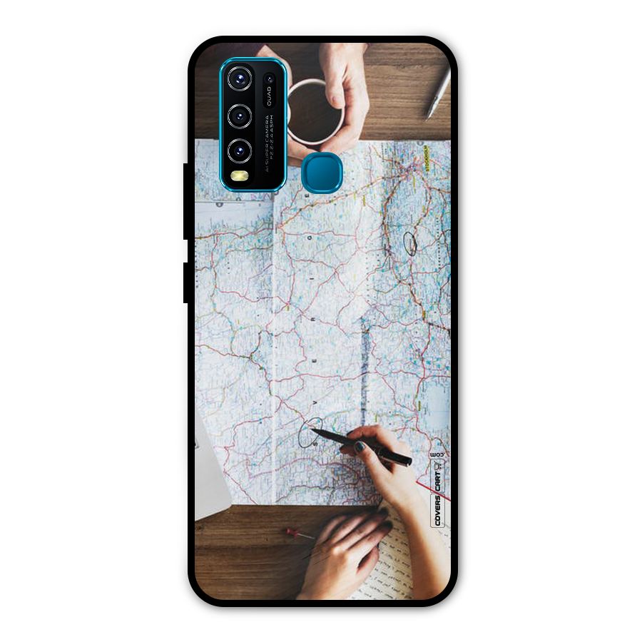 Just Travel Metal Back Case for Vivo Y50