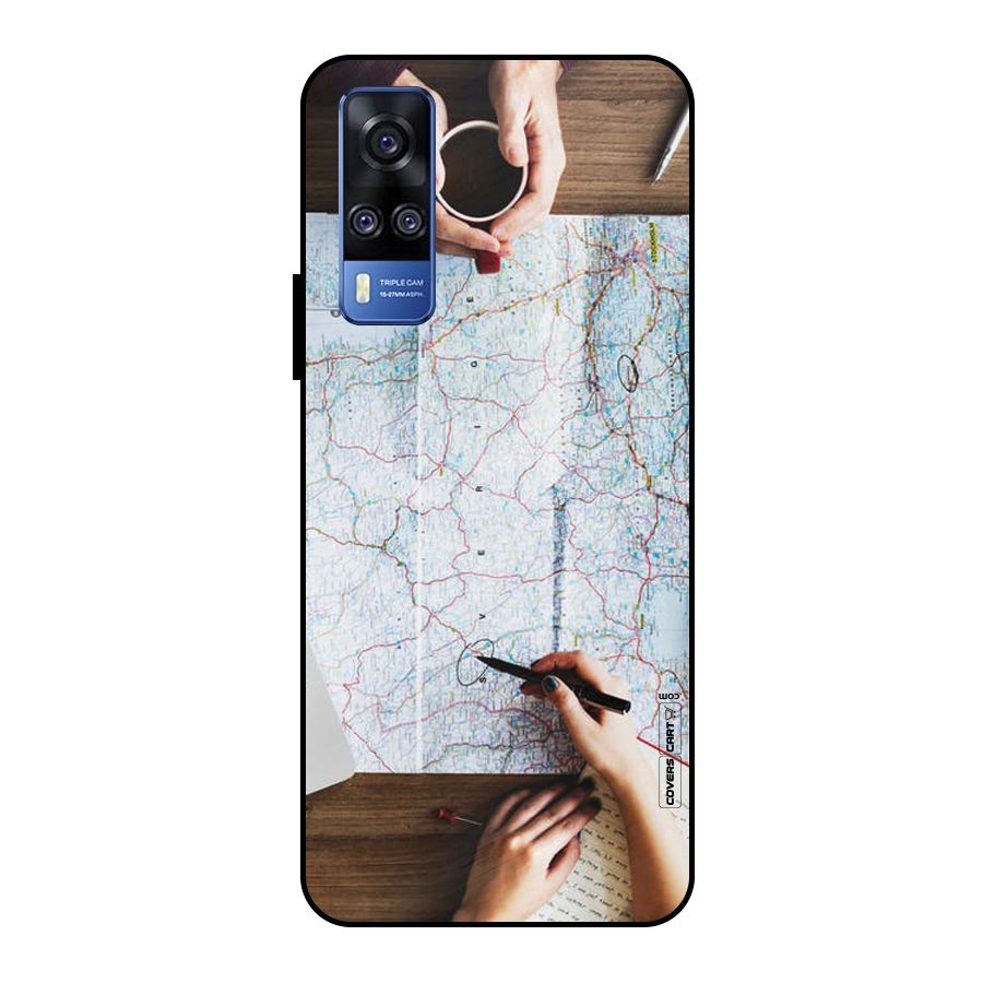 Just Travel Metal Back Case for Vivo Y51