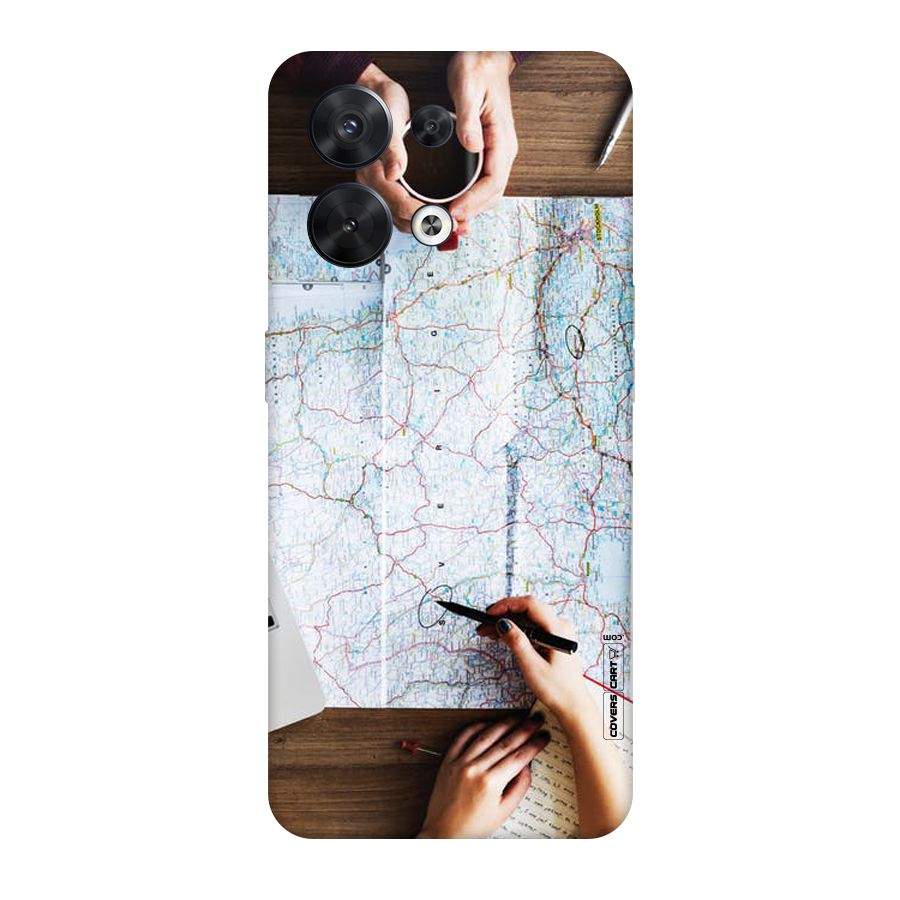 Just Travel Original Polycarbonate Back Case for Oppo Reno8 5G