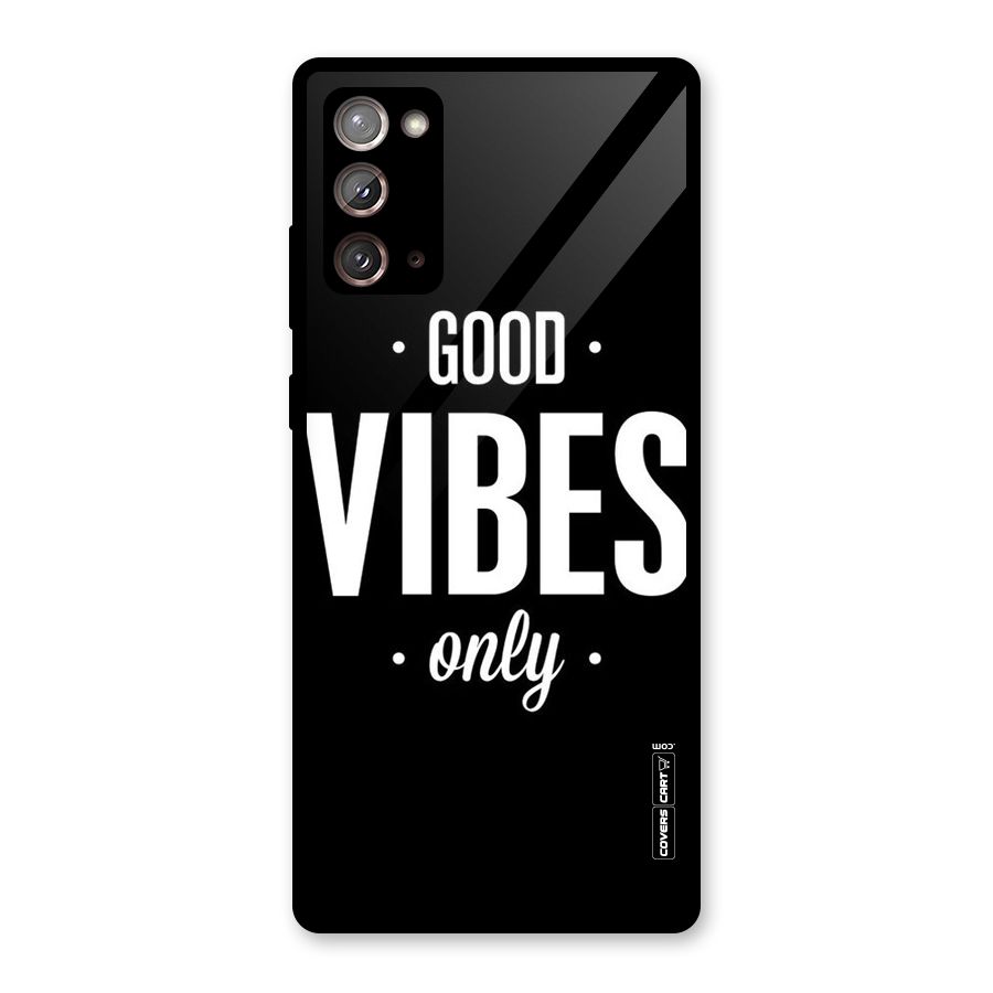 Just Vibes Glass Back Case for Galaxy Note 20