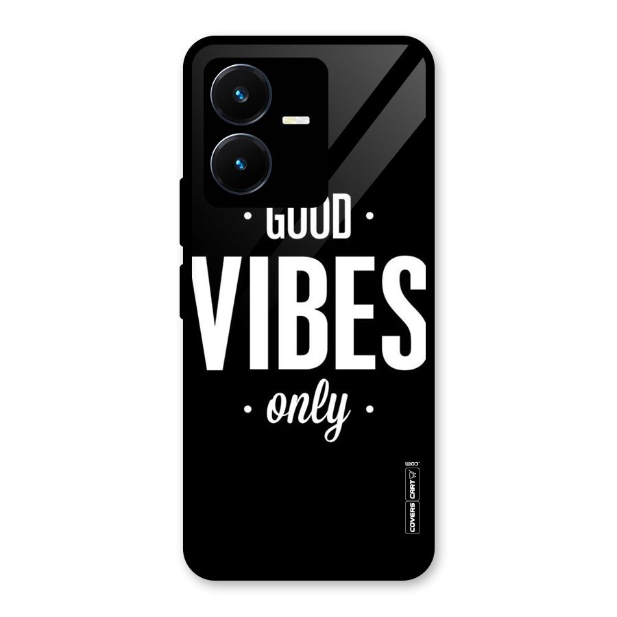 Just Vibes Glass Back Case for Vivo Y22s