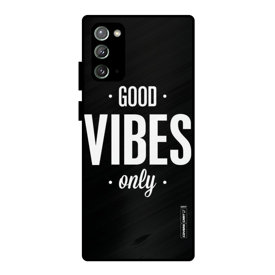 Just Vibes Metal Back Case for Galaxy Note 20