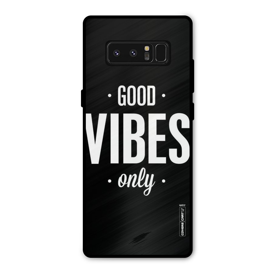 Just Vibes Metal Back Case for Galaxy Note 8