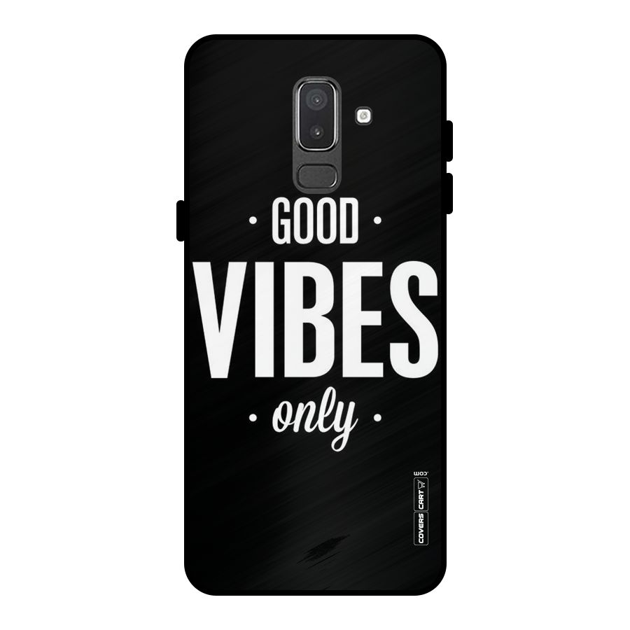Just Vibes Metal Back Case for Galaxy On8 (2018)