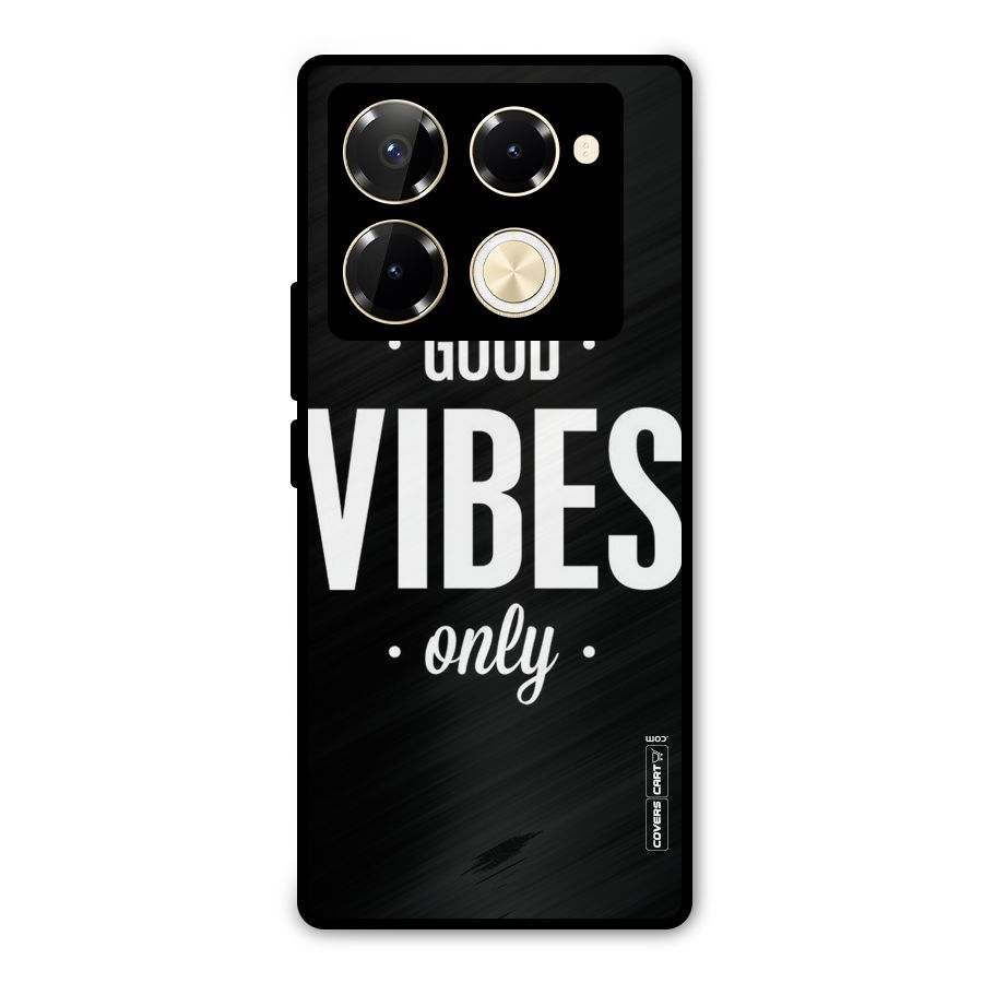 Just Vibes Metal Back Case for Infinix Note 40 Pro