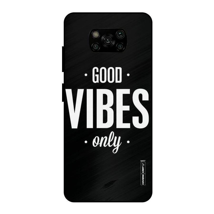 Just Vibes Metal Back Case for Poco X3