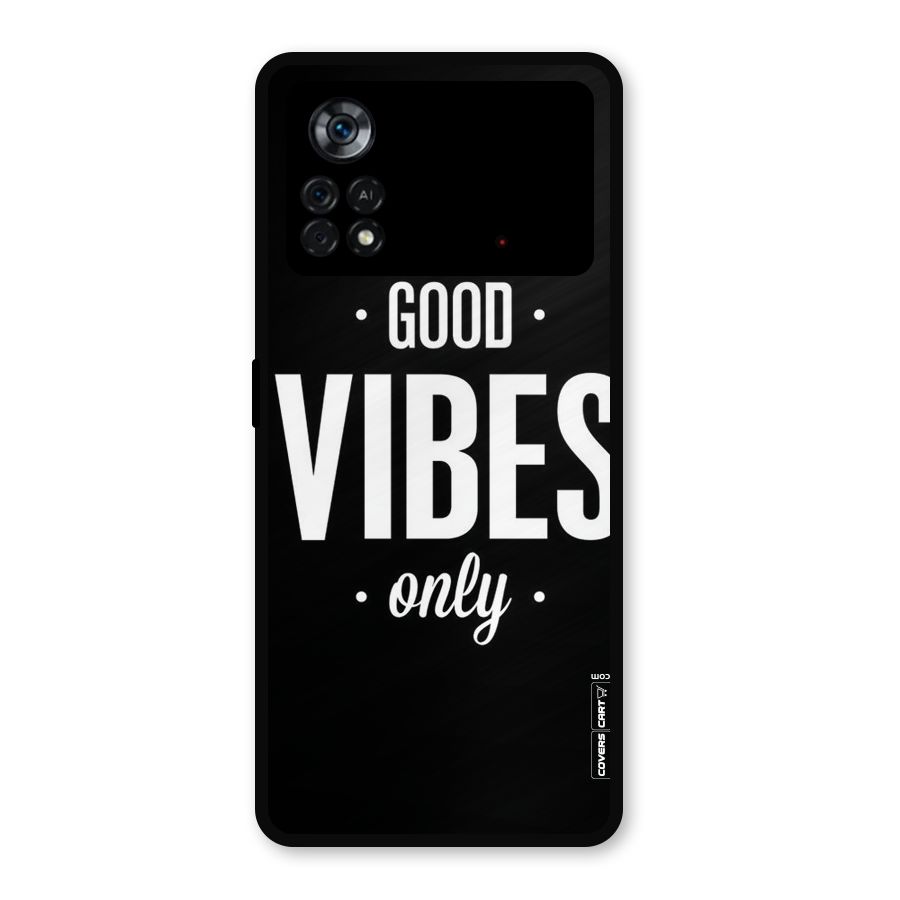 Just Vibes Metal Back Case for Poco X4 Pro 5G