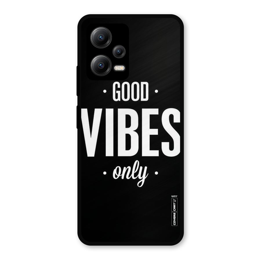 Just Vibes Metal Back Case for Redmi Note 12 5G