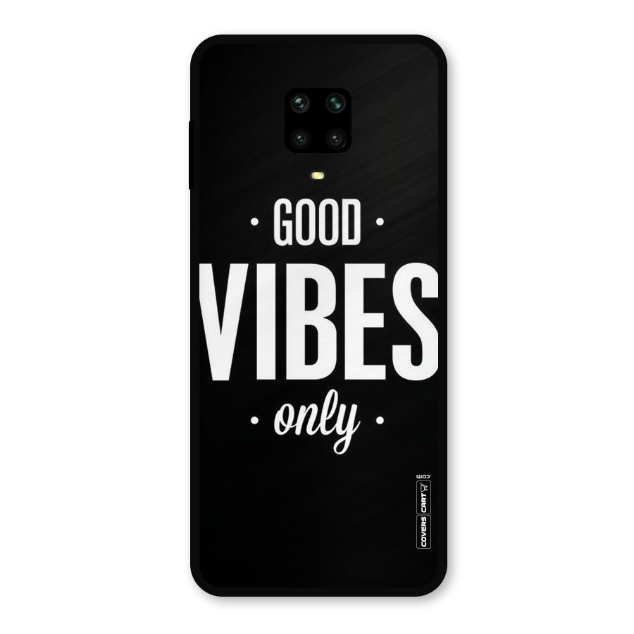 Just Vibes Metal Back Case for Redmi Note 9 Pro