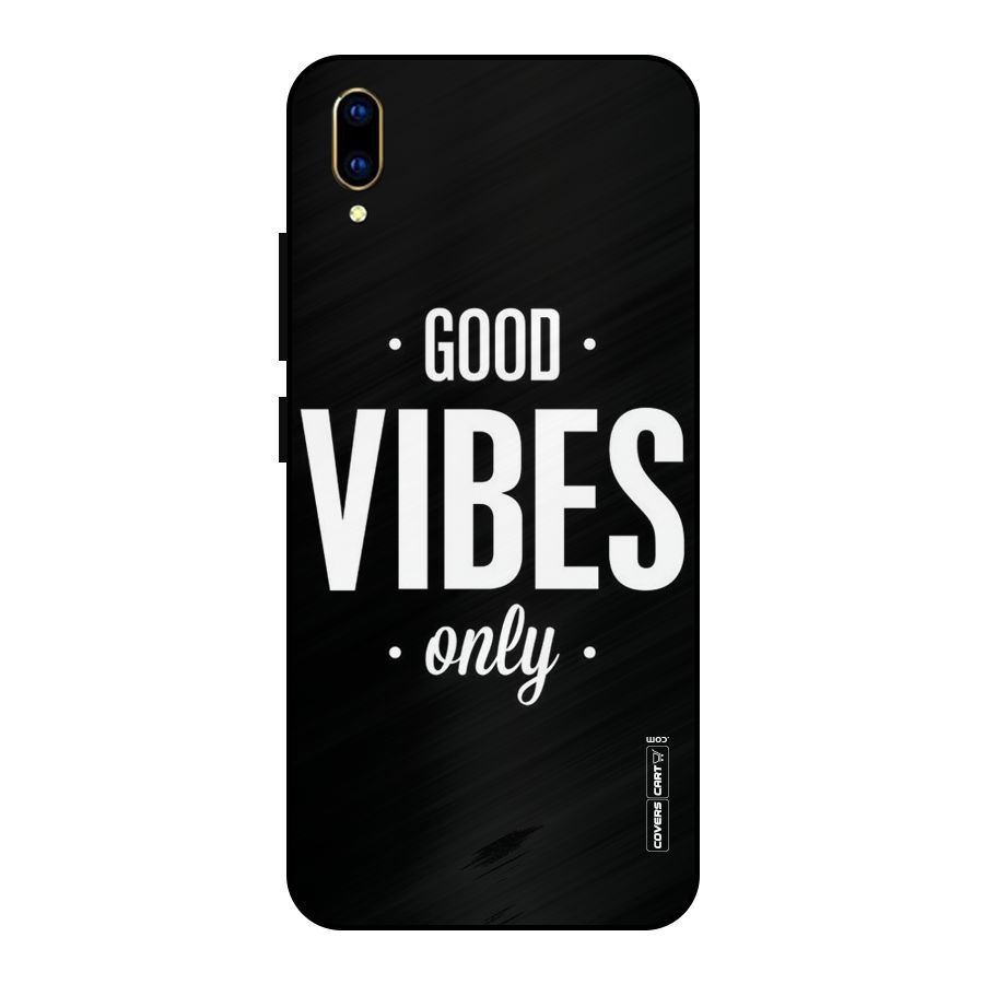 Just Vibes Metal Back Case for Vivo V11 Pro