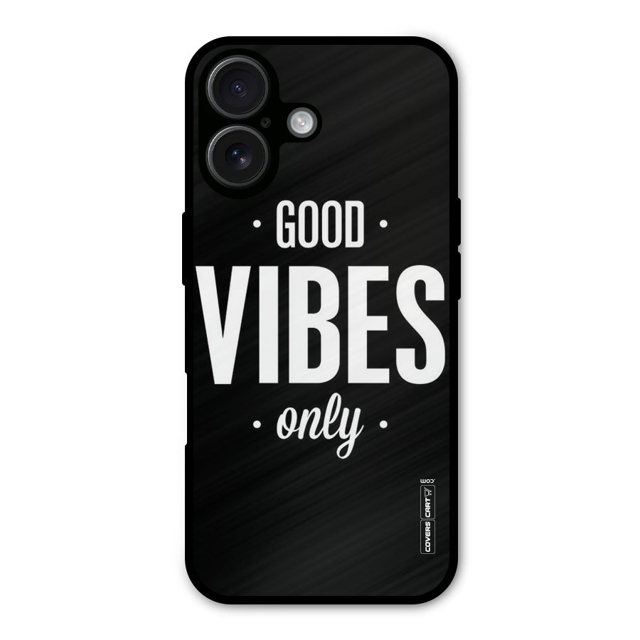 Just Vibes Metal Back Case for iPhone 16