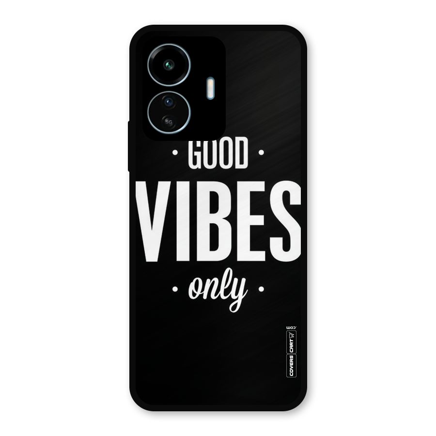 Just Vibes Metal Back Case for vivo iQOO Z6 Lite 5G