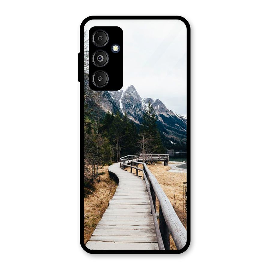 Just Wander Glass Back Case for Galaxy M14 5G