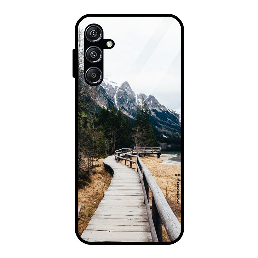 Just Wander Glass Back Case for Galaxy M34 5G