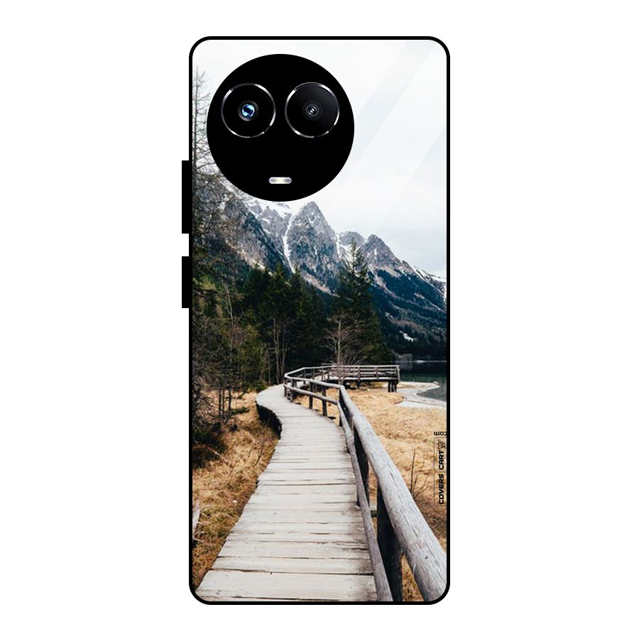 Just Wander Glass Back Case for Realme 11X
