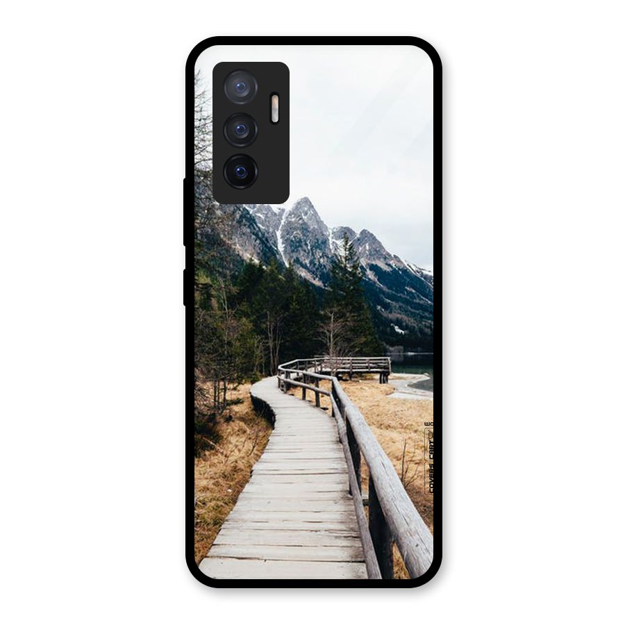 Just Wander Glass Back Case for Vivo V23e