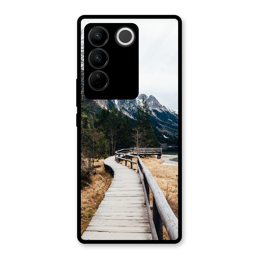 Just Wander Glass Back Case for Vivo V27 Pro